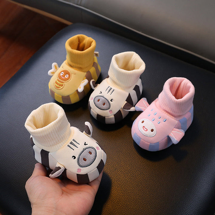 Zapatitos de calcetín suaves para bebés – cálidos, antideslizantes y cómodos