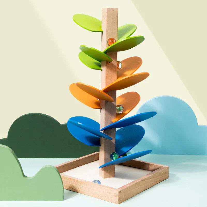 Árbol de madera con pelotitas para niños | Juguete musical colorido para habilidades motoras y aprendizaje temprano