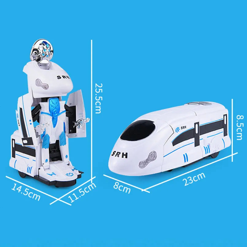 Juguete transformable tren-robot