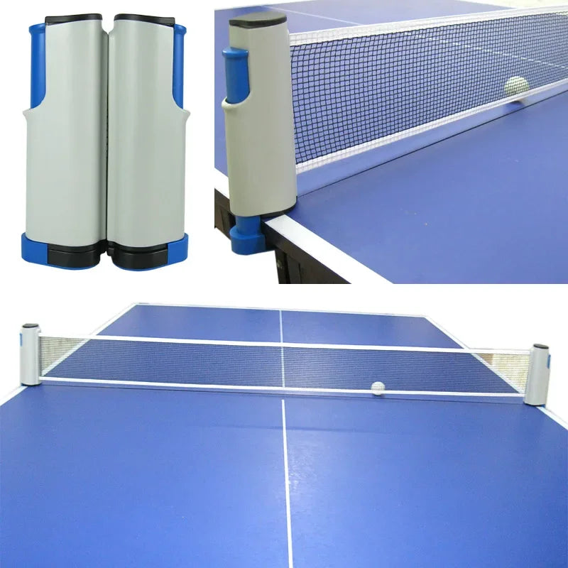 ¡Set de tenis de mesa ajustable – se adapta a cualquier mesa!