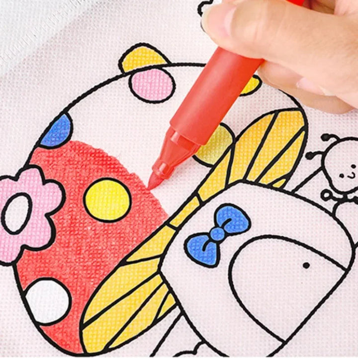 Juego de manualidades y pintura para niños con lápices de colores