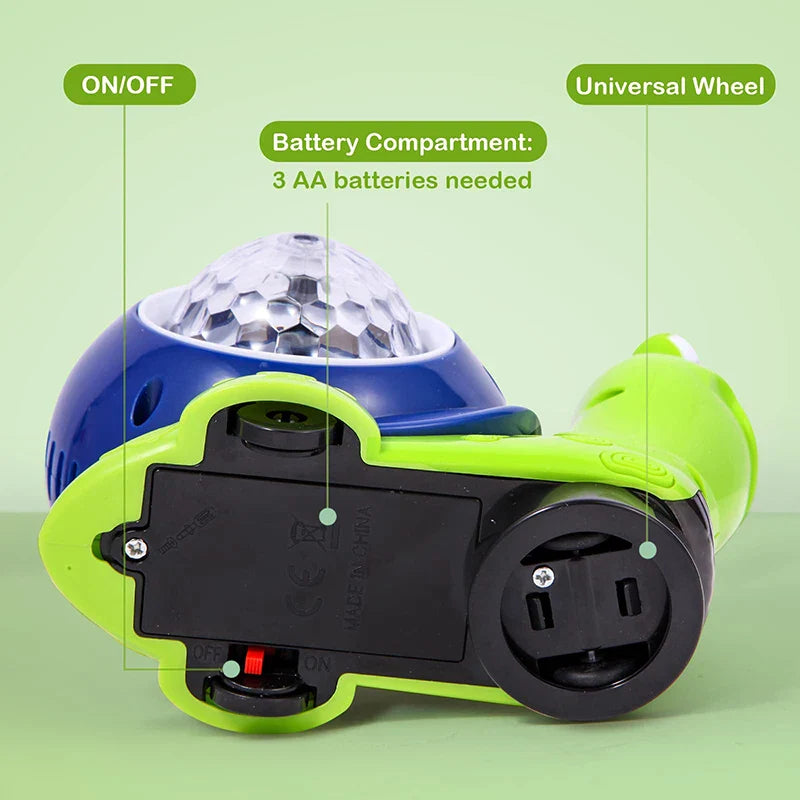 Caracol luminoso y musical para gatear