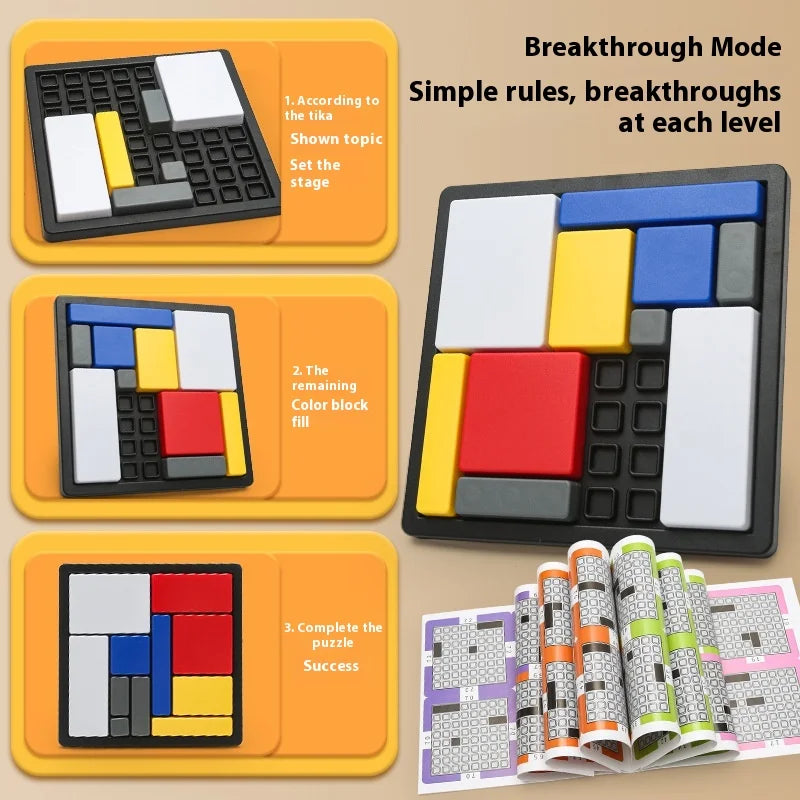 Rompecabezas geométrico creativo de bloques