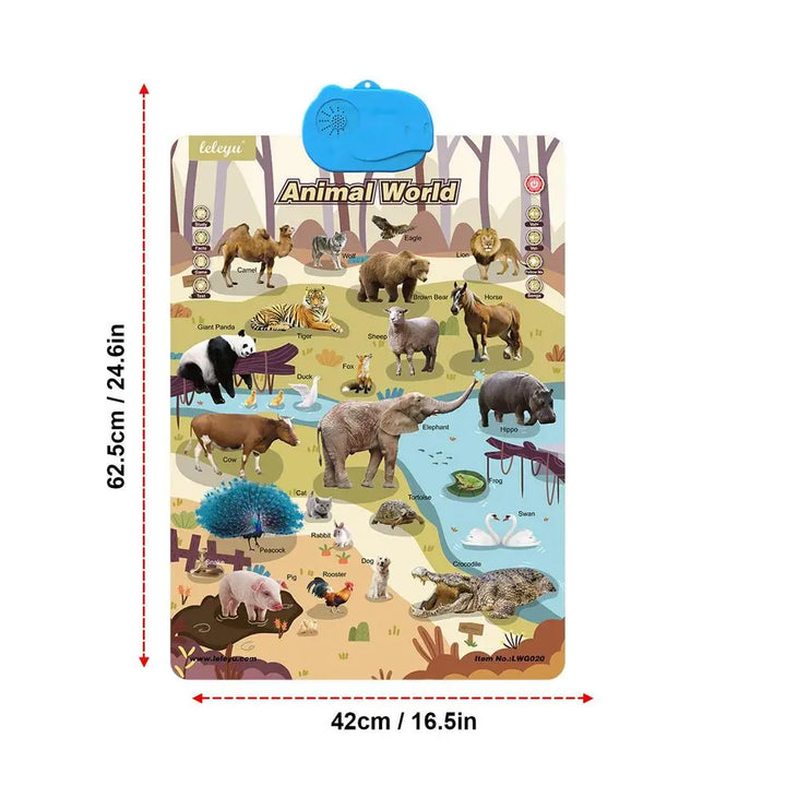 Tablero de sonido interactivo para niños | Aprender palabras y sonidos en inglés a través del juego visual