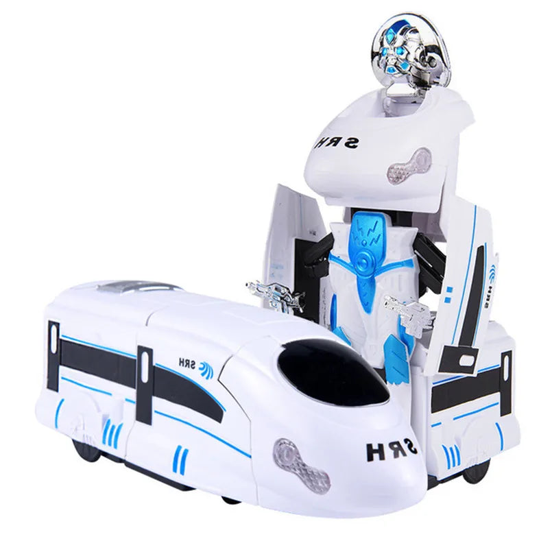 Juguete transformable tren-robot