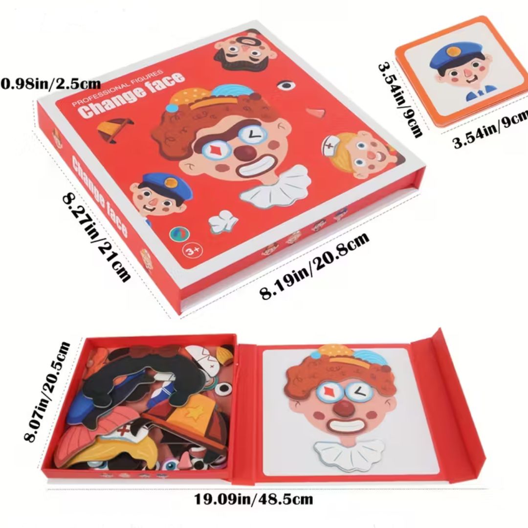 Rompecabezas educativos para aprender emociones para niños