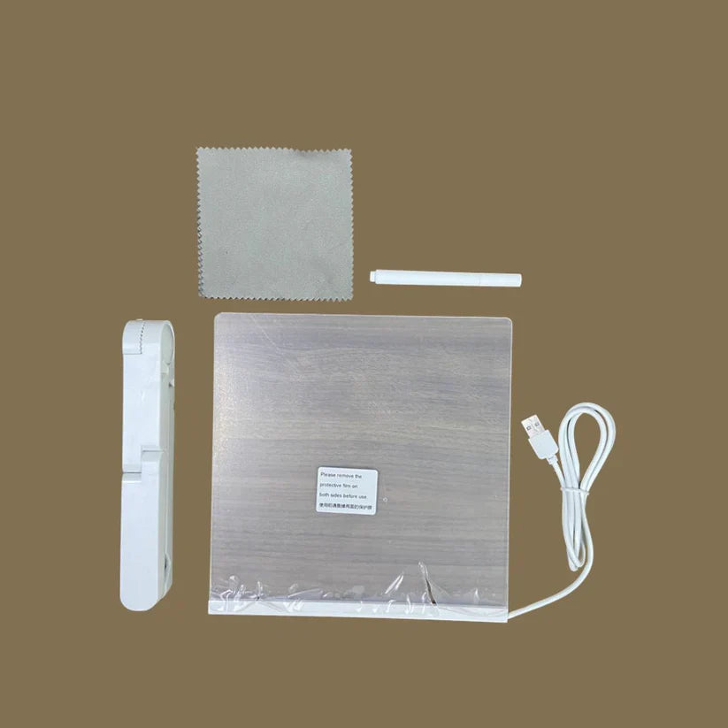 Tabla de dibujo iluminada para niños | Superficie iluminada reutilizable para notas creativas, arte y aprendizaje