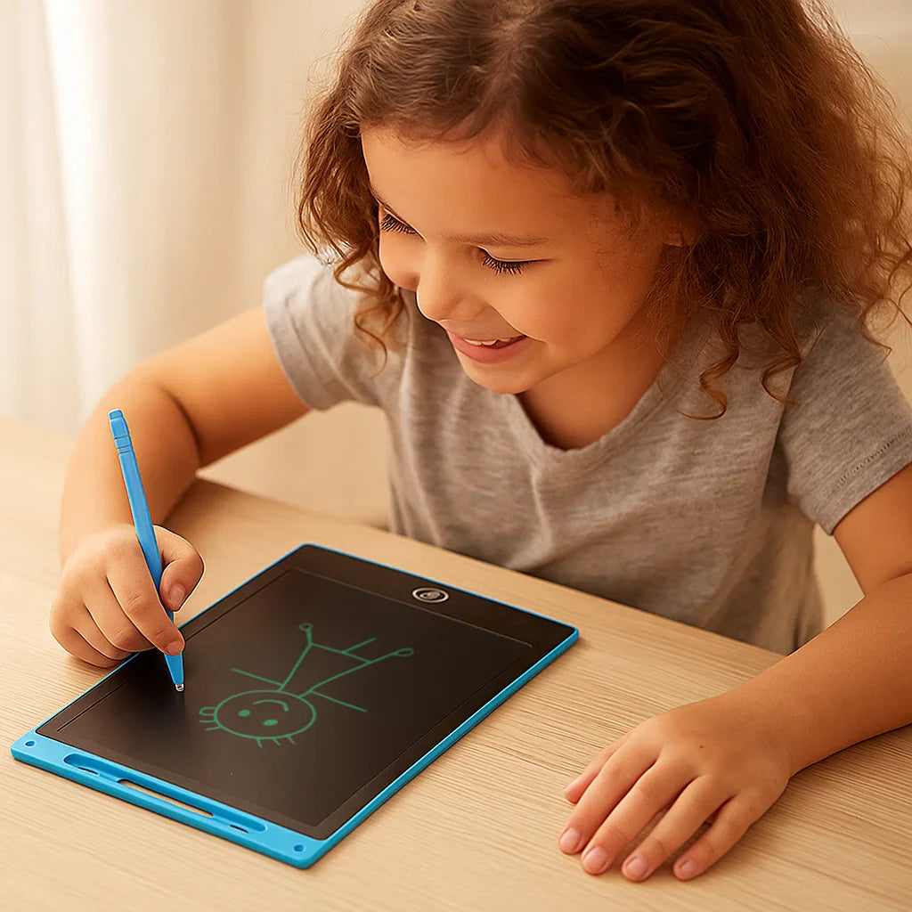 Tableta de dibujo LCD para niños ⎜ Pizarra reutilizable para el aprendizaje creativo y el garabateo sin complicaciones
