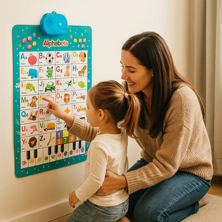 Tablero de sonido interactivo para niños | Aprender palabras y sonidos en inglés a través del juego visual