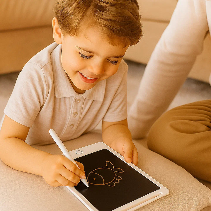Tableta de dibujo LCD para niños ⎜ Pizarra reutilizable para el aprendizaje creativo y el garabateo sin complicaciones