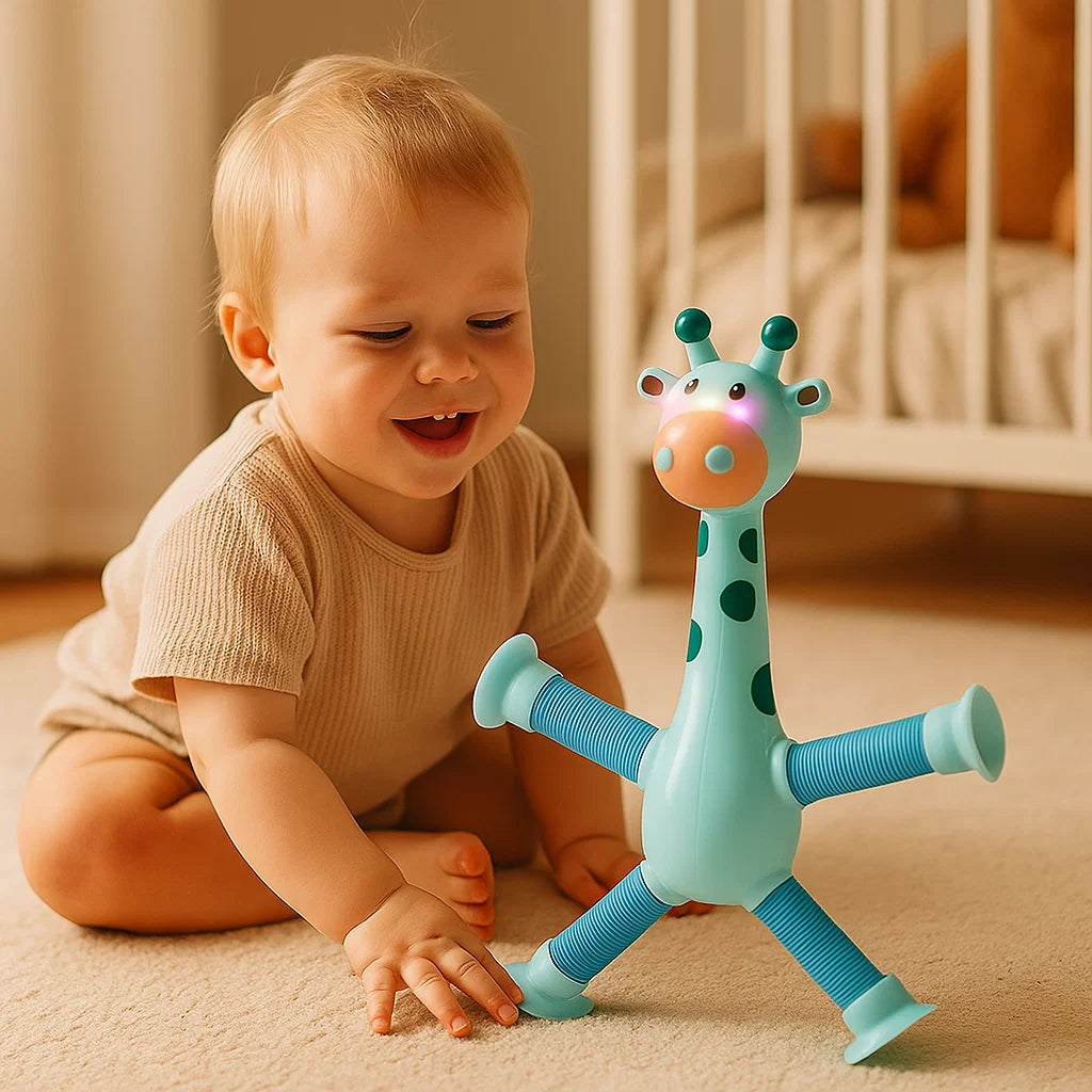 Jirafa sensorial con ventosa – juguete para bebés