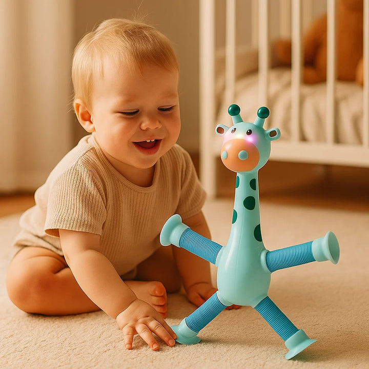 Jirafa sensorial con ventosa – juguete para bebés