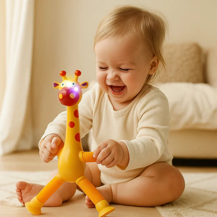 Jirafa sensorial con ventosa – juguete para bebés