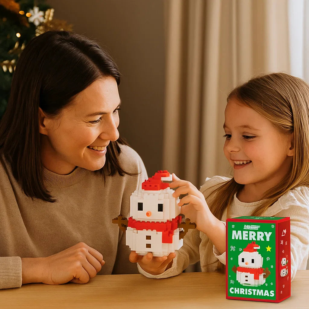 Figuritas navideñas creativas de bloques – diversión para toda la familia