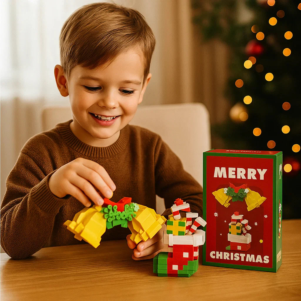 Figuritas navideñas creativas de bloques – diversión para toda la familia