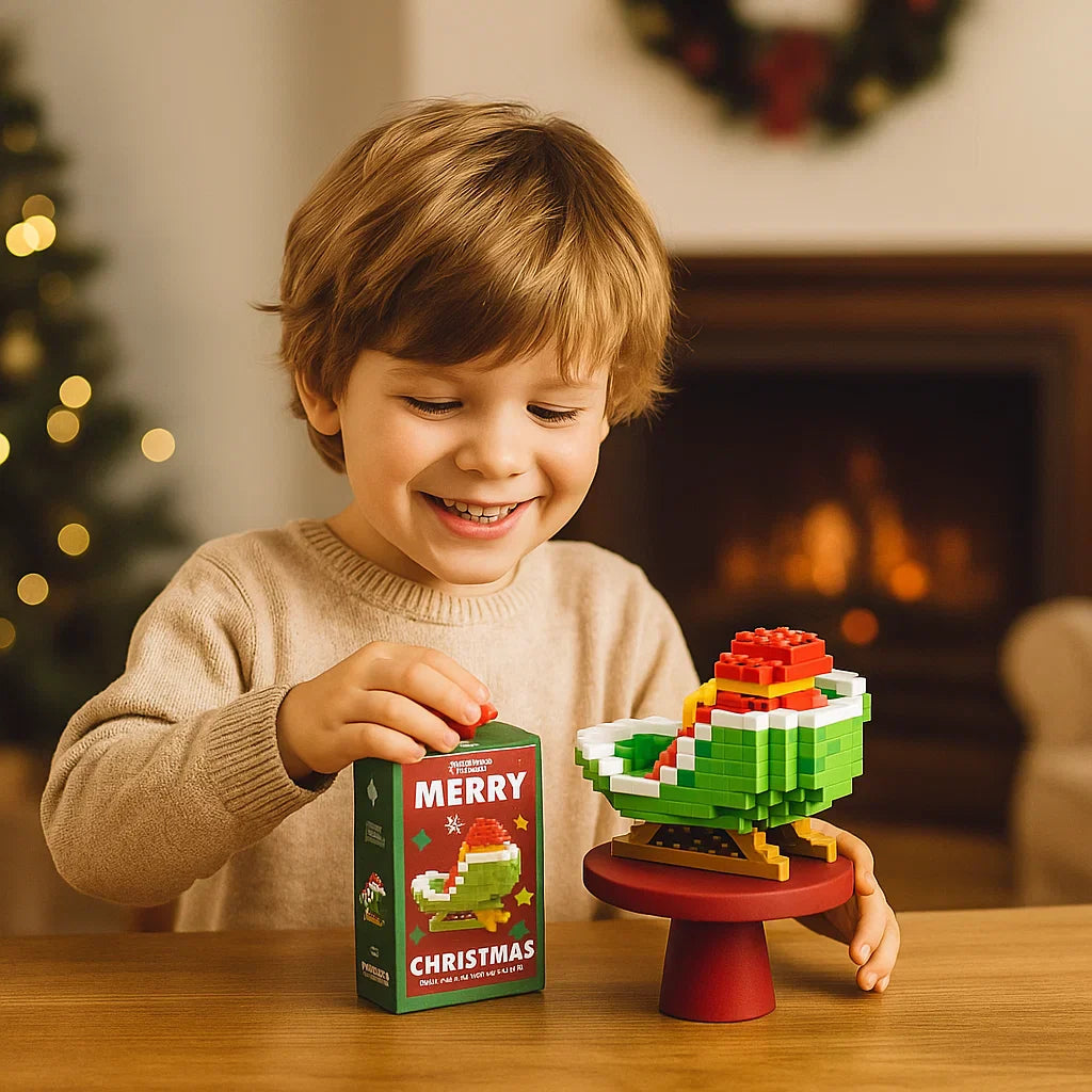 Figuritas navideñas creativas de bloques – diversión para toda la familia