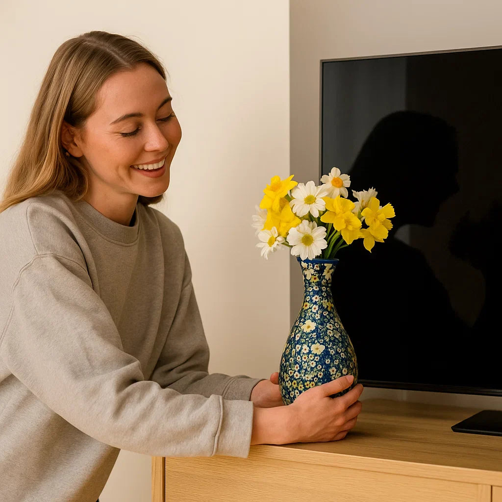 Jarrón elegante rompecabezas 3D – para flores reales