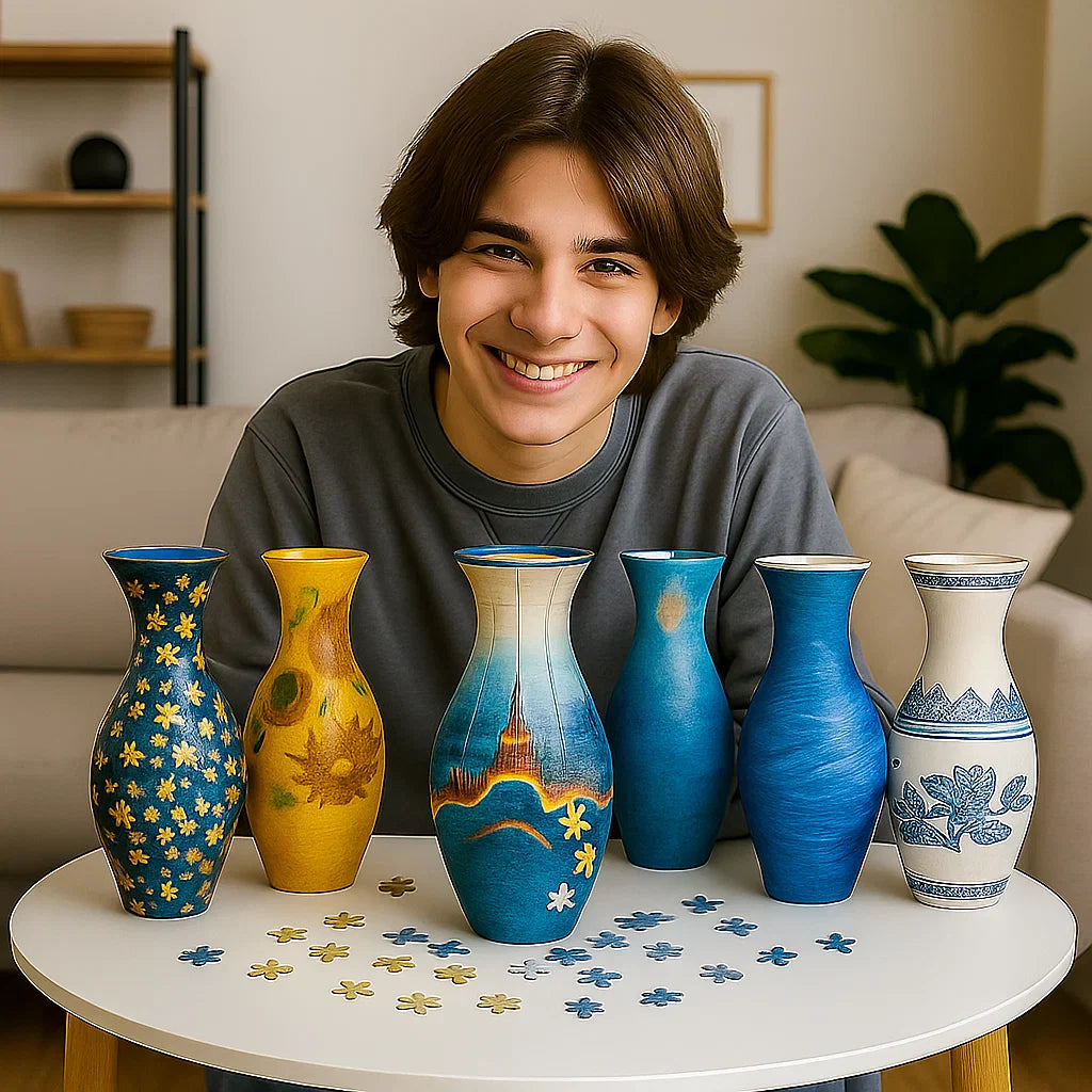 Jarrón elegante rompecabezas 3D – para flores reales