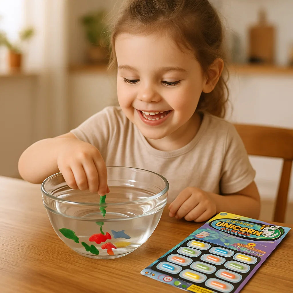 Cápsulas mágicas con animales acuáticos