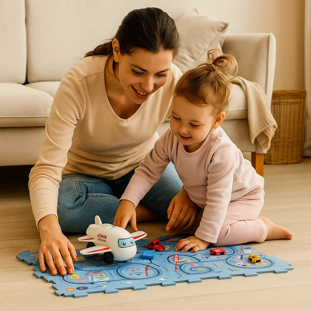 Pistas de rompecabezas – carrera con bloques