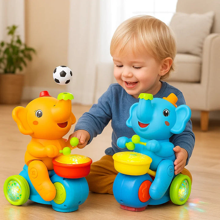 Juguete elefante con pelota voladora