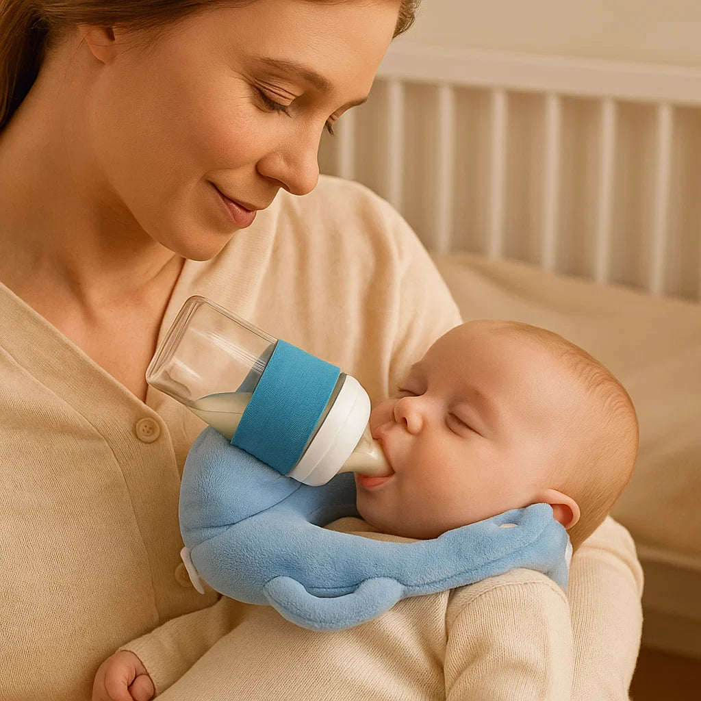 Almohada de lactancia sin usar las manos para bebés
