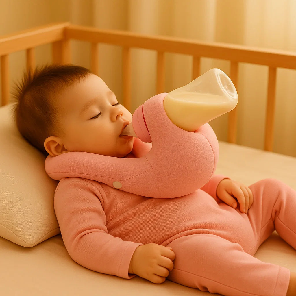 Almohada de lactancia sin usar las manos para bebés