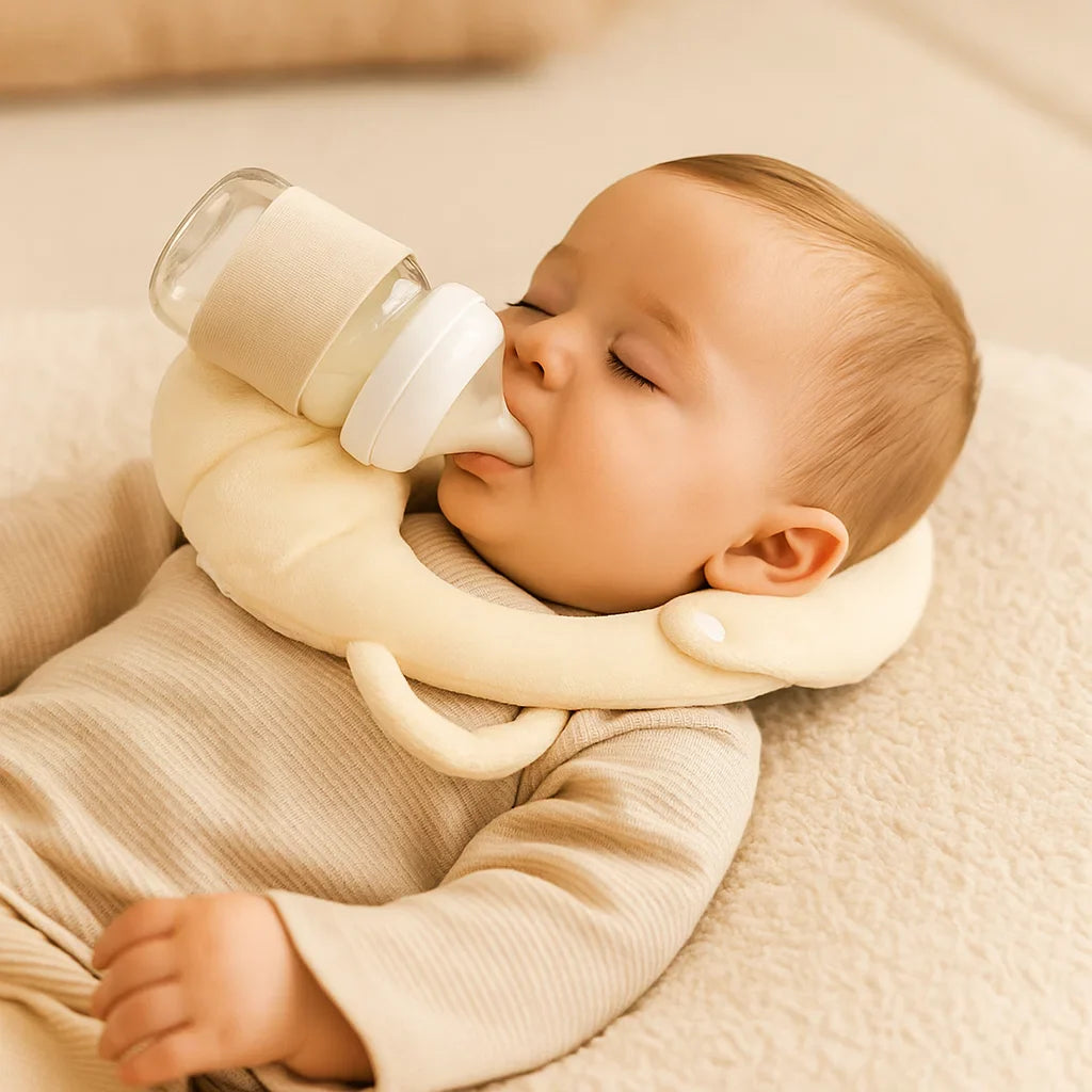 Almohada de lactancia sin usar las manos para bebés