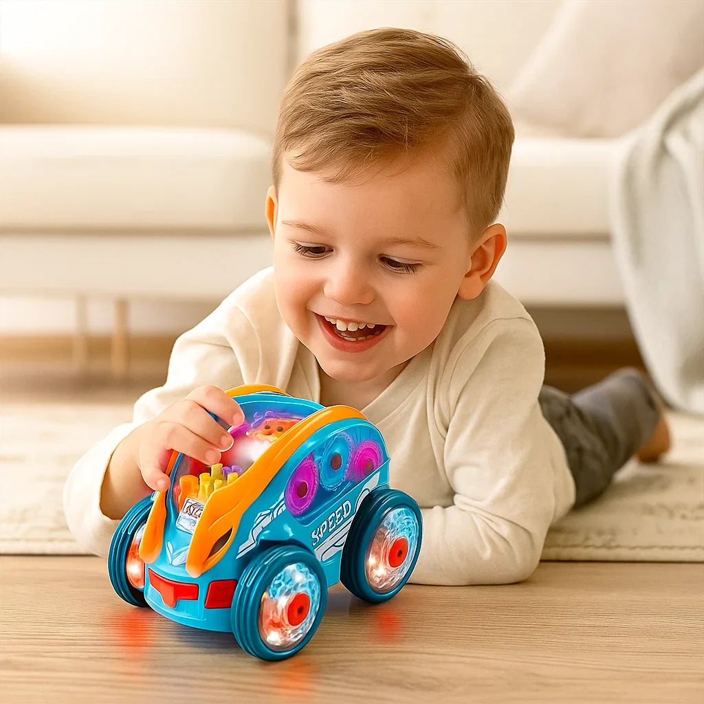 Coche acróbata luminoso