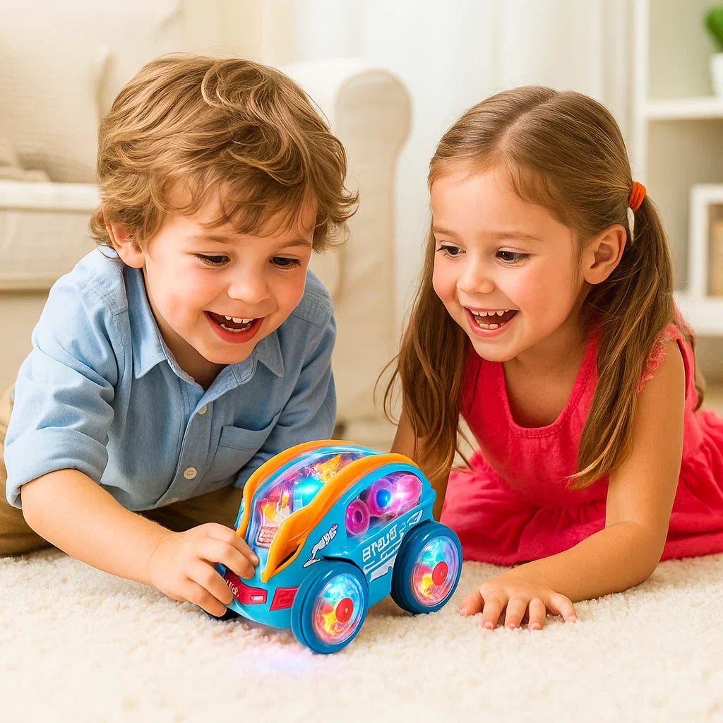 Coche acróbata luminoso