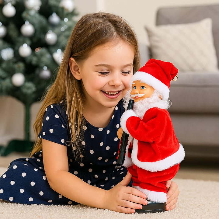 Juguete navideño Papá Noel bailarín para niños