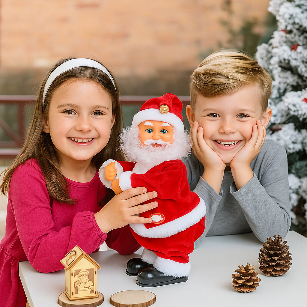 Juguete navideño Papá Noel bailarín para niños