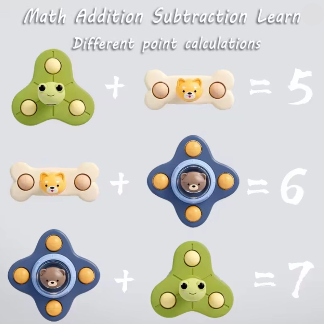 Spinner Montessori con ventosa – juguete educativo giratorio