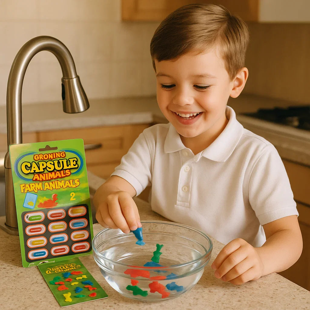 Cápsulas mágicas con animales acuáticos