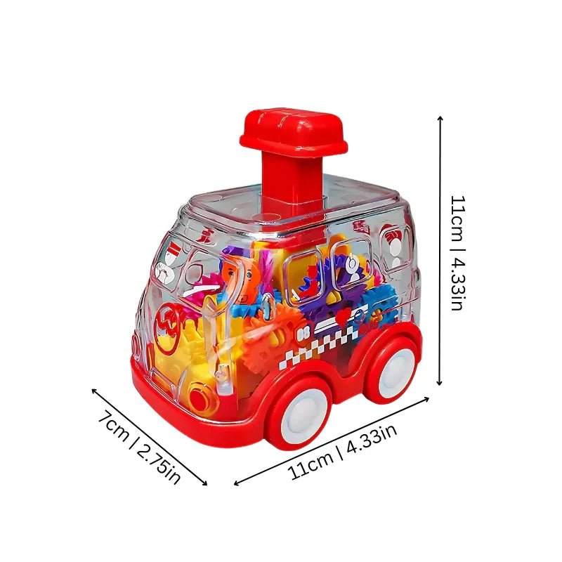 ¡Presiona y conduce – Coches con engranajes!