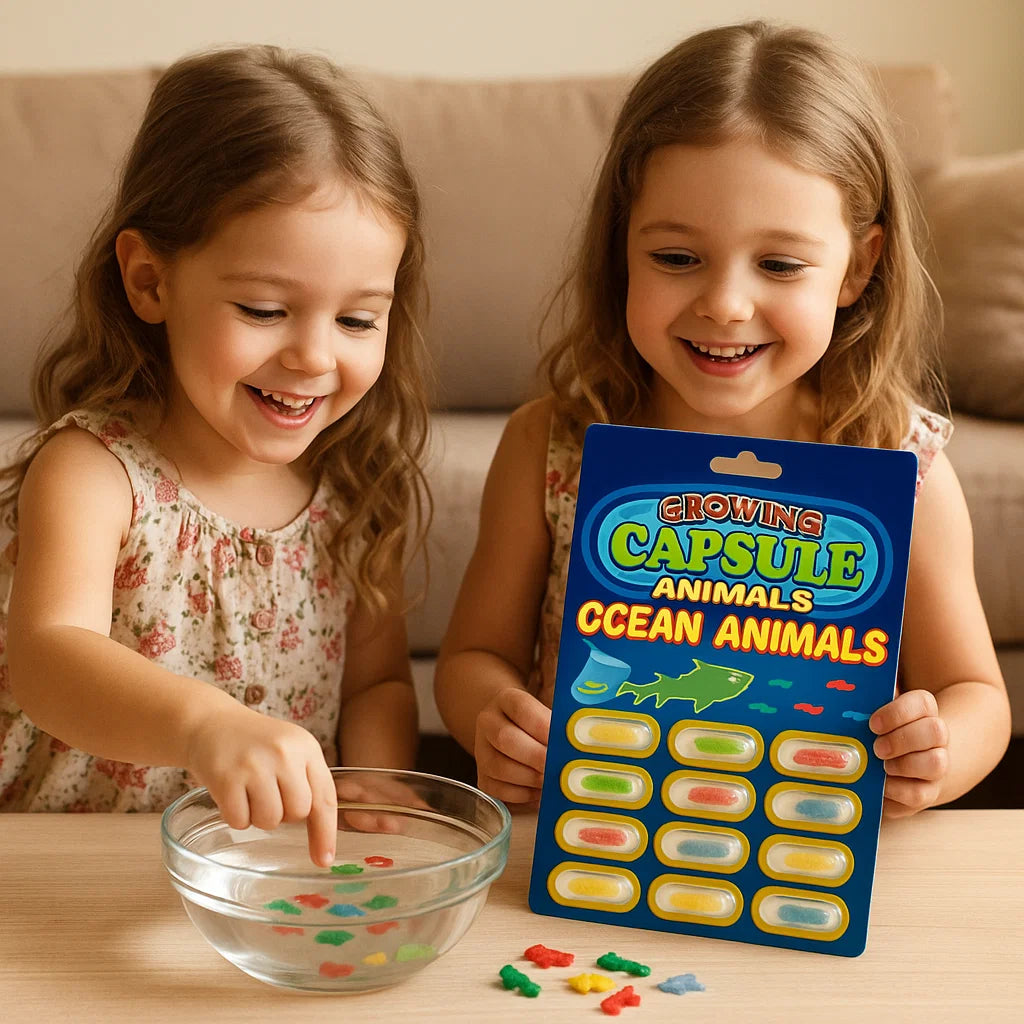 Cápsulas mágicas con animales acuáticos