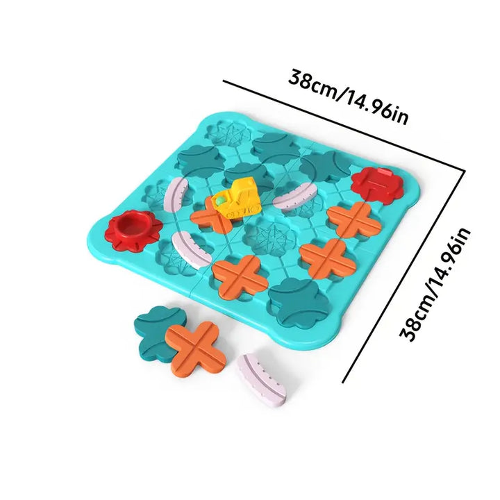 Juego de laberinto para niños ⎜ Juguete educativo con pistas de carretera, bolas y coche para jugar a resolver problemas lógicos.