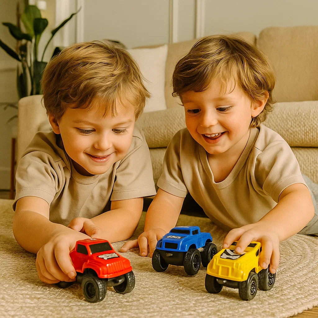 Mini coches para los más pequeños ⎜ Vehículos inerciales para jugar en interiores y desarrollar habilidades motoras tempranas