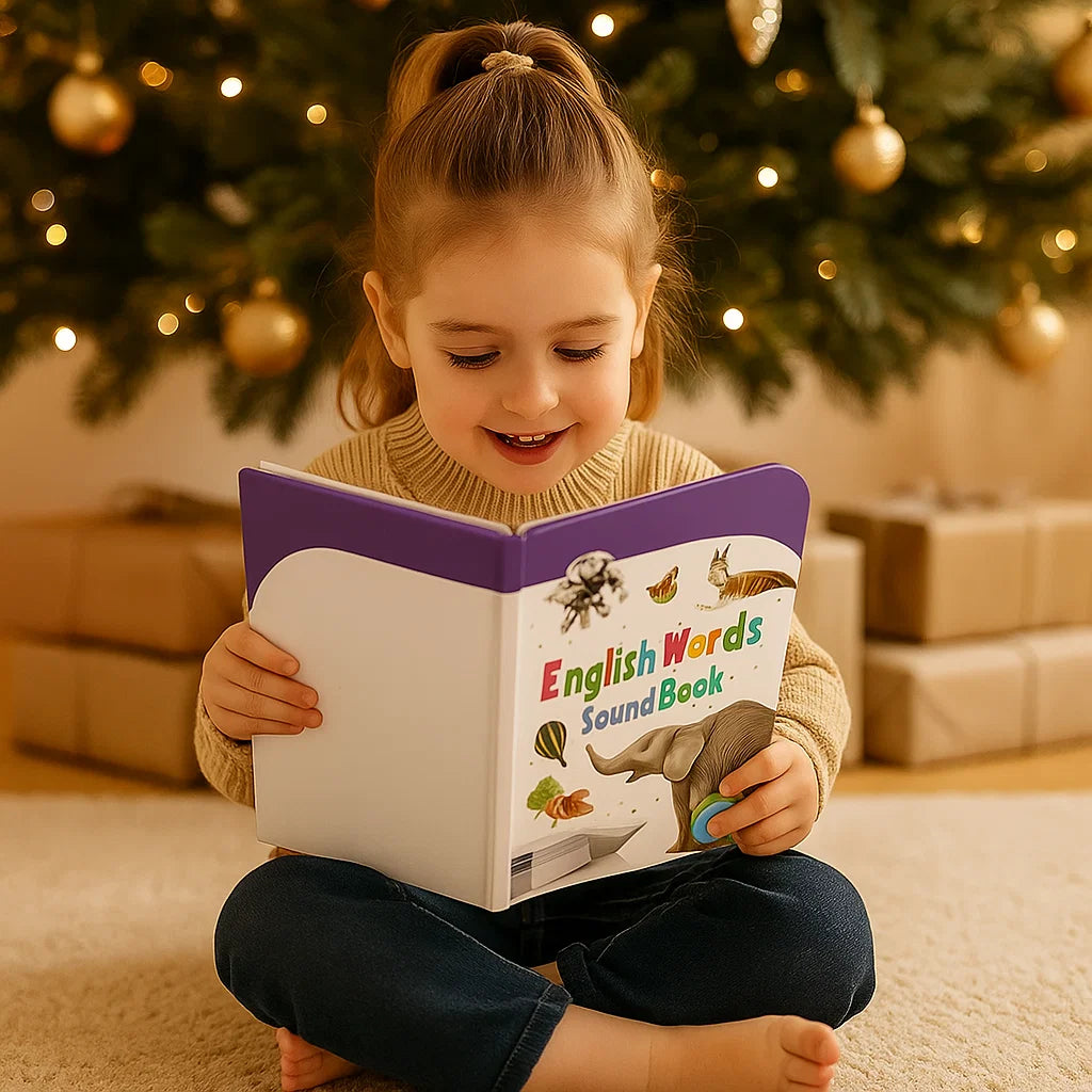 Libro para aprender los sonidos en inglés | Libro de audio interactivo para el desarrollo temprano del lenguaje y la construcción de vocabulario