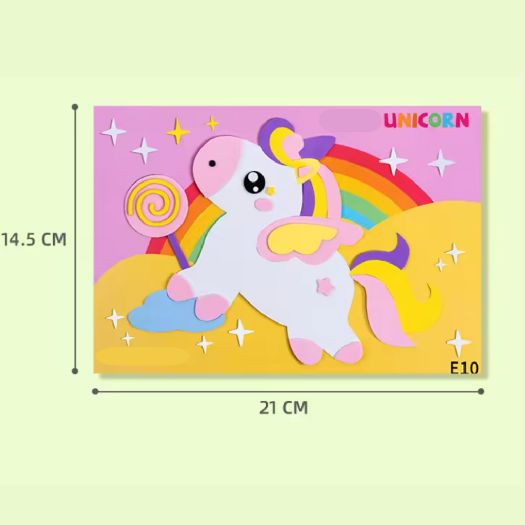 Conjunto creativo de adhesivos para jugar para niños