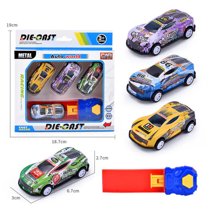 Juego de carreras con catapulta de coches