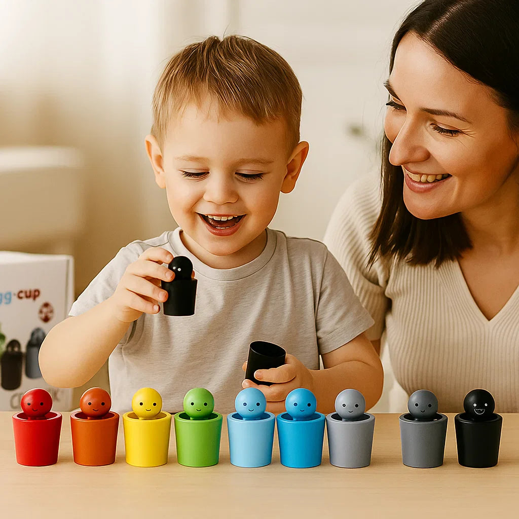 Muñecas de colores para clasificar para niños | Juguete educativo para emparejar, apilar y ejercitar habilidades motoras