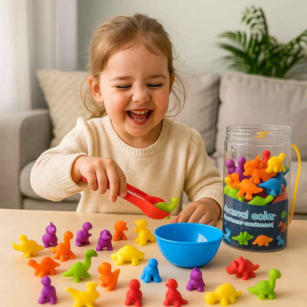 Juego de clasificación Montessori colorido