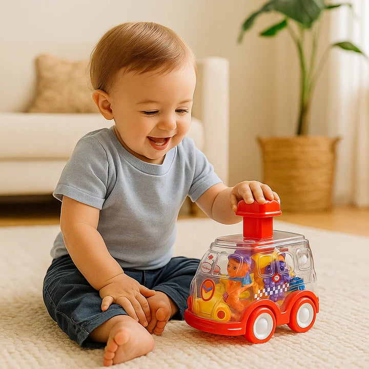 ¡Presiona y conduce – Coches con engranajes!