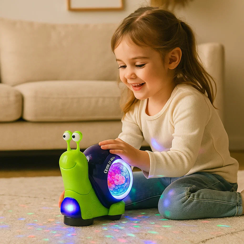 Caracol luminoso y musical para gatear