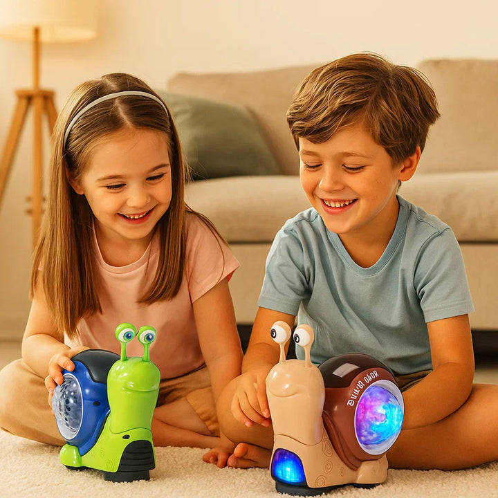 Caracol luminoso y musical para gatear