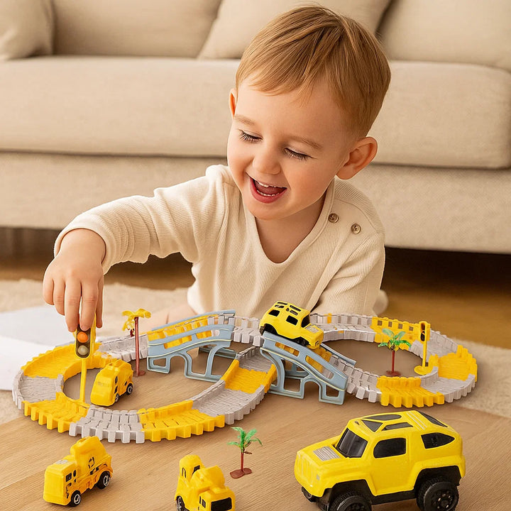 Pista de carreras de aventuras con coches