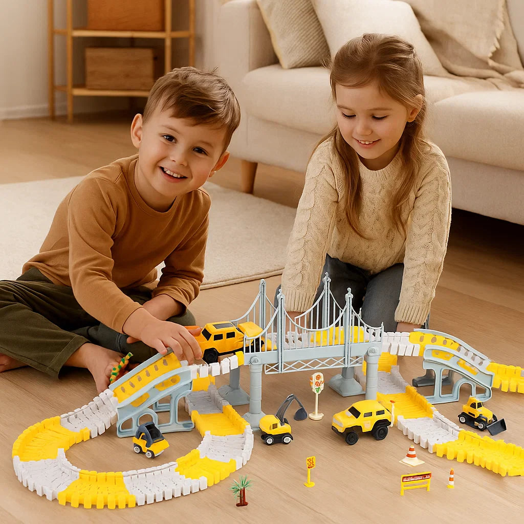 Pista de carreras de aventuras con coches