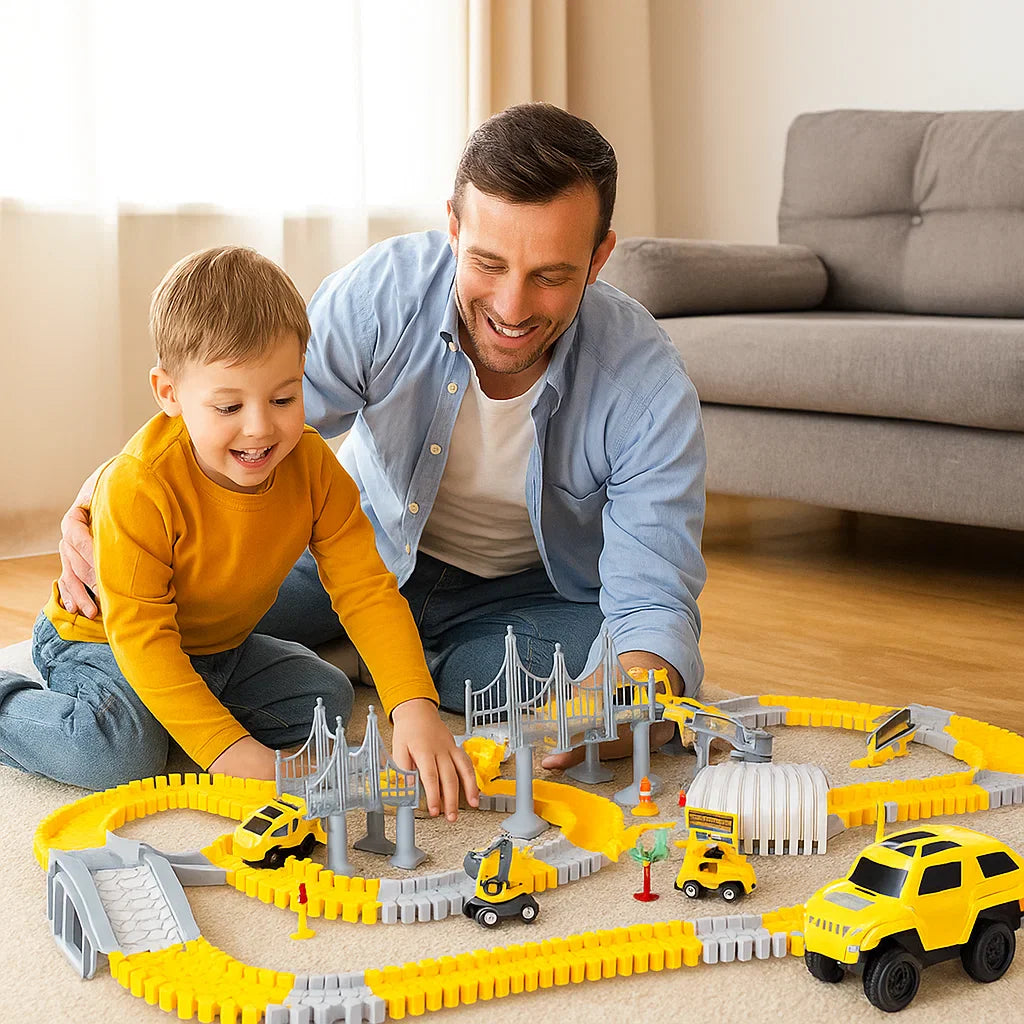 Pista de carreras de aventuras con coches