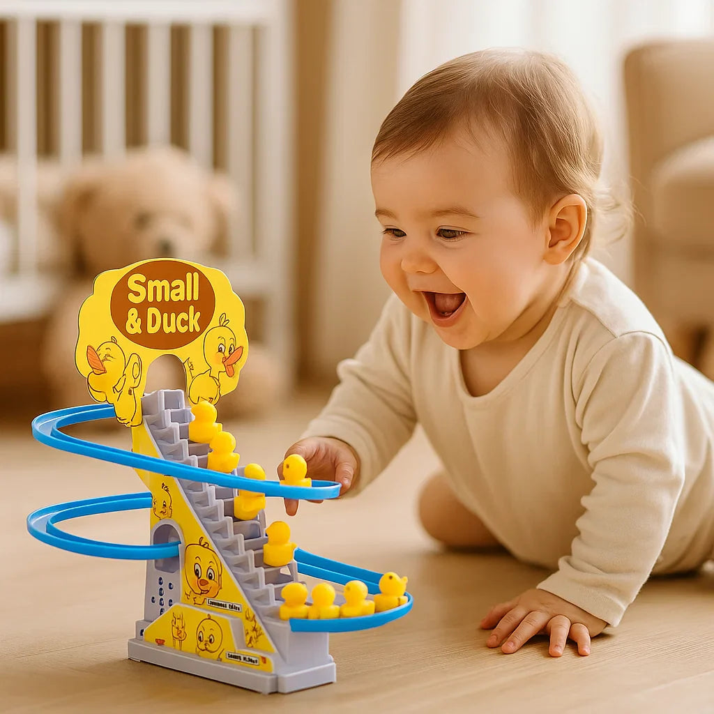 Tobogán con patos – juguete montaña rusa